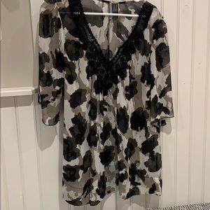 Sheer Shiloh printed top